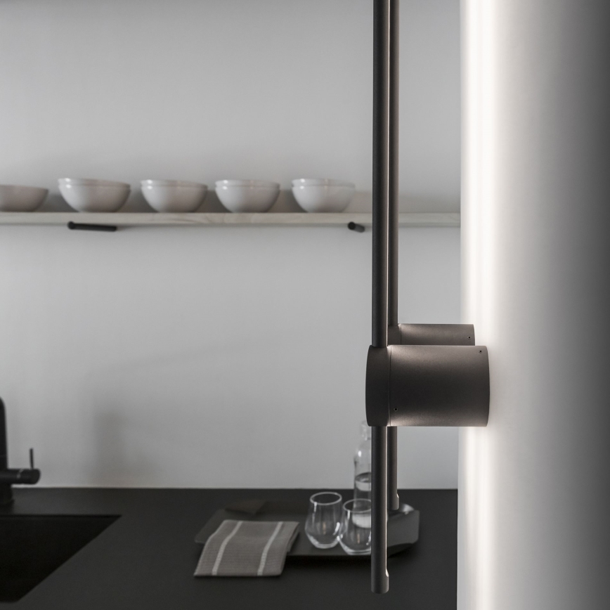 Ideal Lux - LED Zidna svjetiljka ESSENCE LED/12W/230V 3000K 70 cm CRI 90 crna