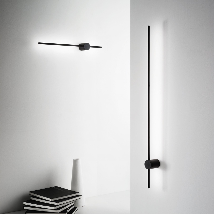Ideal Lux - LED Zidna svjetiljka ESSENCE LED/12W/230V 4000K 70 cm CRI 90 crna