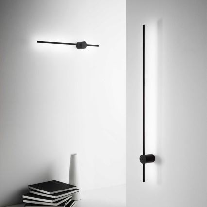 Ideal Lux - LED Zidna svjetiljka ESSENCE LED/19W/230V 3000K 124 cm CRI 90 crna