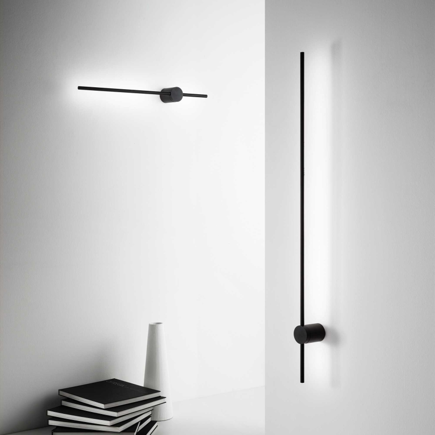 Ideal Lux - LED Zidna svjetiljka ESSENCE LED/19W/230V 3000K 124 cm CRI 90 crna