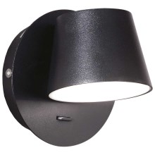 Ideal Lux - LED Zidna svjetiljka GIM LED/6W/230V crna