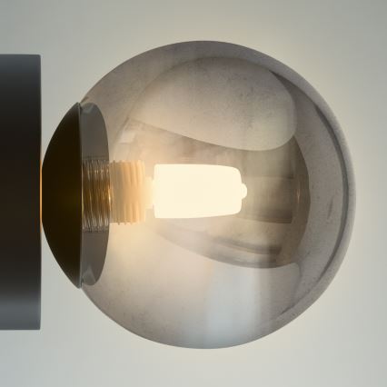 Ideal Lux - LED zidna svjetiljka PERLAGE 1xG9/3W/230V crna/zadimljena
