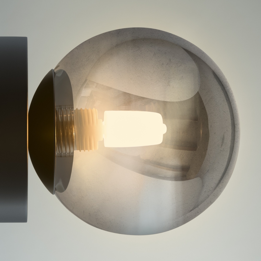 Ideal Lux - LED zidna svjetiljka PERLAGE 1xG9/3W/230V crna/zadimljena