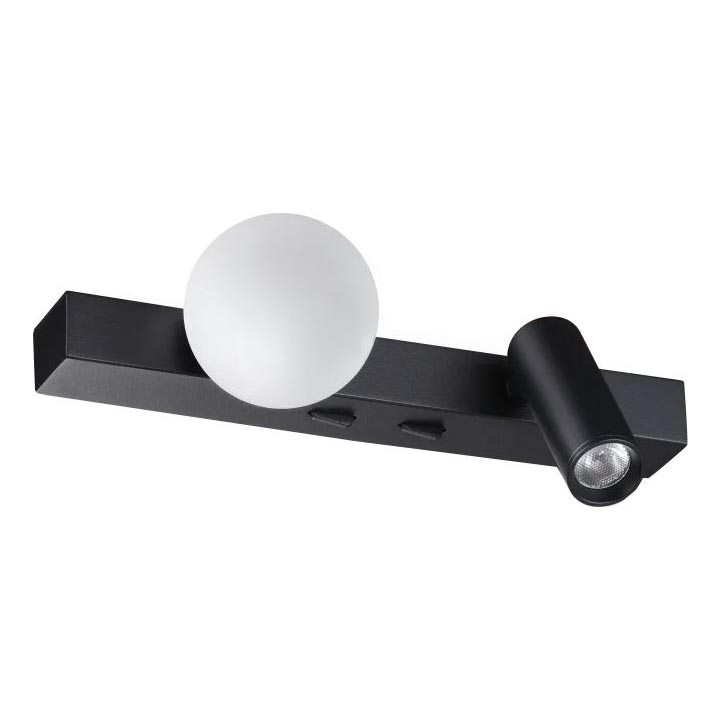 Ideal Lux - LED Zidna svjetiljka PING PONG 2xLED/3W/230V CRI 90 crna