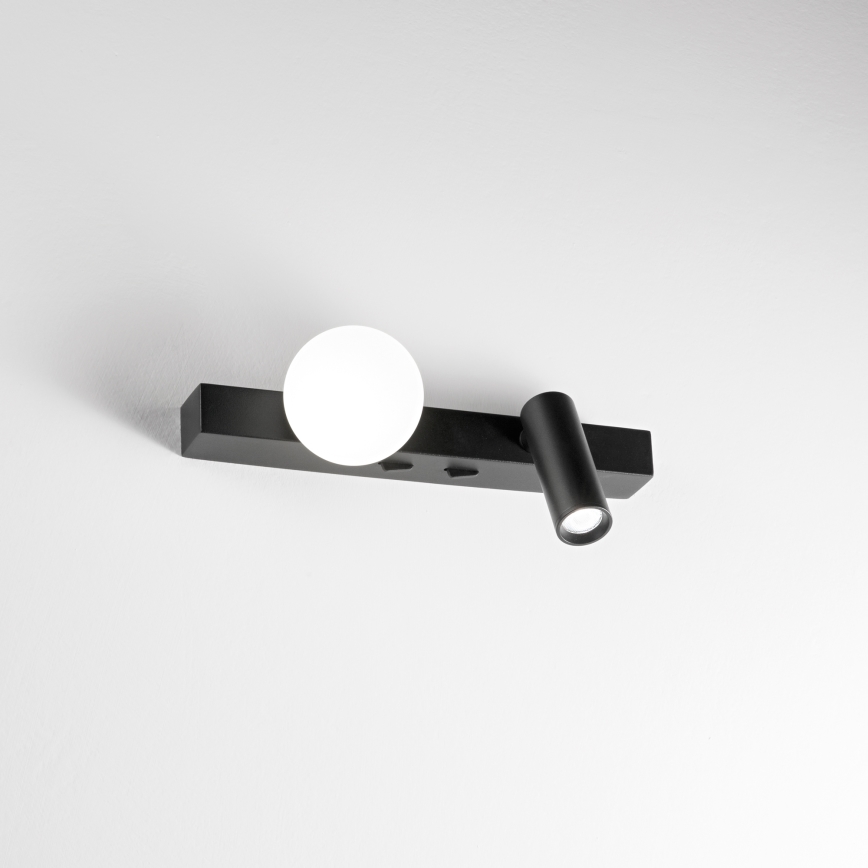 Ideal Lux - LED Zidna svjetiljka PING PONG 2xLED/3W/230V CRI 90 crna