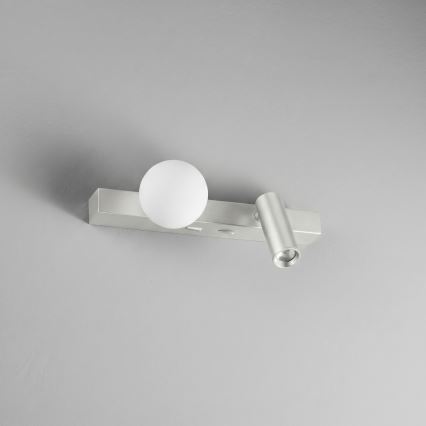 Ideal Lux - LED Zidna svjetiljka PING PONG 2xLED/3W/230V CRI 90 mat krom