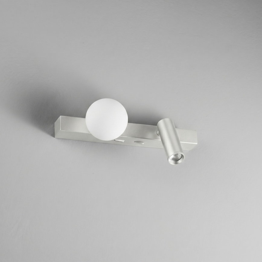 Ideal Lux - LED Zidna svjetiljka PING PONG 2xLED/3W/230V CRI 90 mat krom