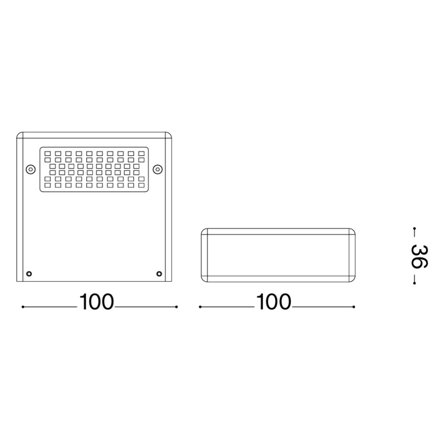 Ideal Lux - LED zidna svjetiljka TAB LED/24W/230V CRI 90 mesing