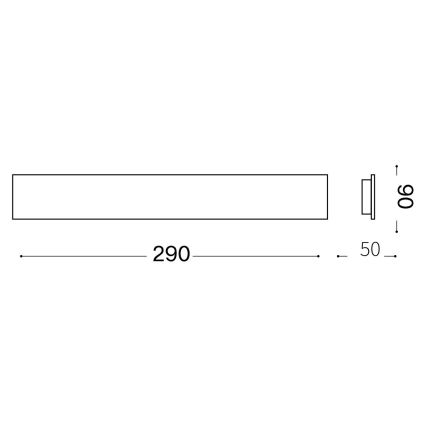 Ideal Lux - LED Zidna svjetiljka ZIG ZAG LED/12,5W/230V 29 cm CRI 90 bijela
