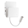 Ideal Lux - LED zidna točkasta svjetiljka s fleksibilnom lampicom PROBE LED/9,5W/230V USB CRI 90 bijela