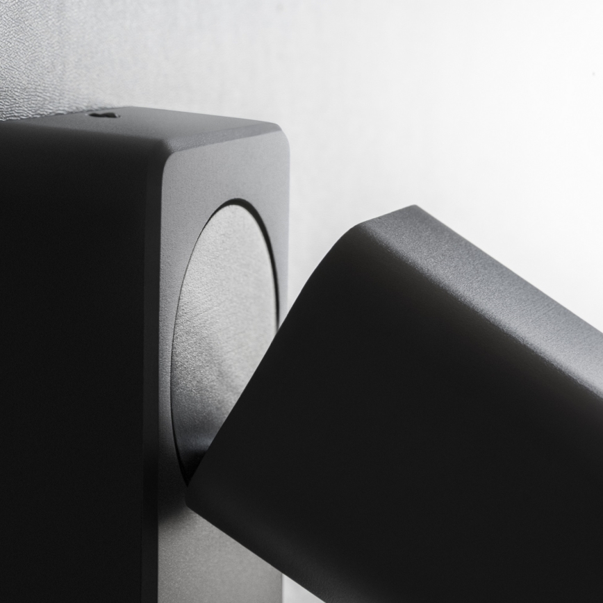 Ideal Lux - LED zidno reflektorsko svjetlo RUDY 1xGU10/7W/230V CRI 90 crno