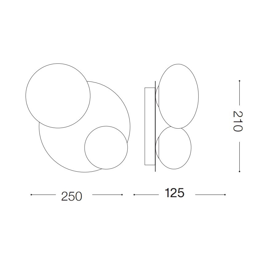 Ideal Lux - LED zidno svjetlo NINFEA 2xG9/3W/230V bijela