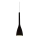 Ideal Lux - Luster na kabelu FLUT 1xE14/40W/230V Ø 10,5 cm, crni