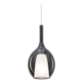 Ideal Lux - Luster na kabelu KALIQUE 1xE27/42W/230V, promjer 18 cm, zadimljena crna