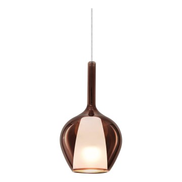 Ideal Lux - Luster na kabelu KALIQUE 1xE27/42W/230V Ø 18 cm dimno-bakreni