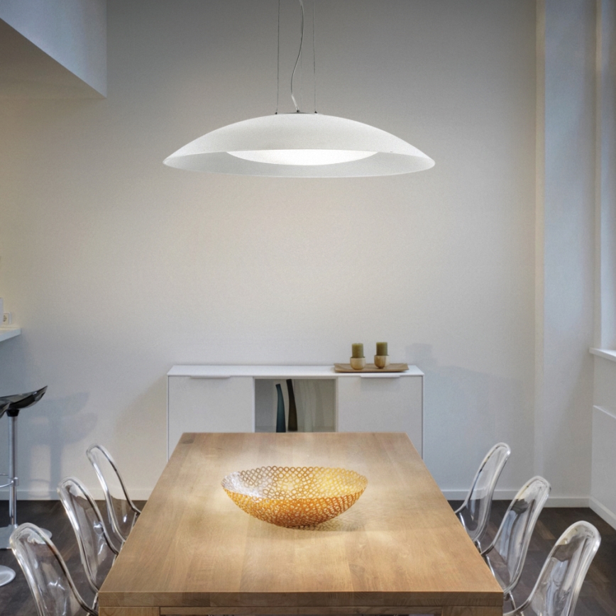 Ideal Lux - Luster na kabelu LENA 3xE27/60W/230V pr. 64 cm bijela