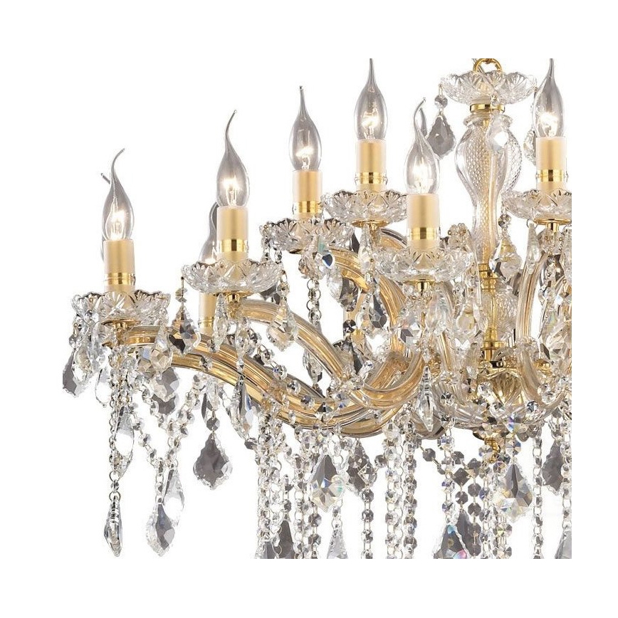 Ideal Lux - Luster na lancu 12xE14/40W/230V zlatna