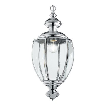 Ideal Lux - Luster na lancu 1x E27/60W/230V Ø 25 cm sjajni krom