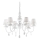 Ideal Lux - Luster na lancu BLANCHE 6xE14/40W/230V pr. 75 cm bijela