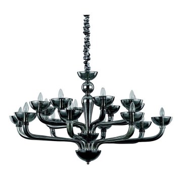 Ideal Lux - Luster na lancu CASANOVA 16xE14/40W/230V pr. 120 cm siva
