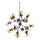 Ideal Lux - Luster na lancu KEPLER 18xE27/42W/230V pr. 69 cm crna/dimna
