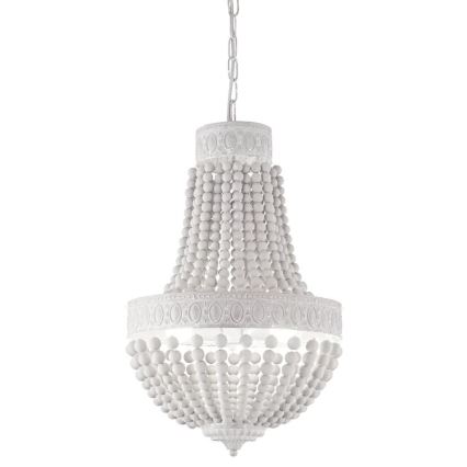 Ideal Lux - Luster na lancu MONET 6xE14/40W/230V pr. 50 cm konoplja/bijela
