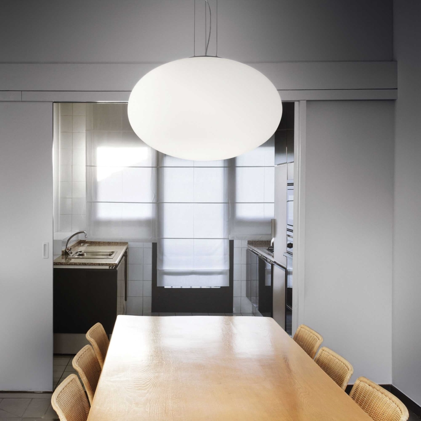 Ideal Lux - Luster na sajli CANDY 1xE27/42W/230V pr. 40 cm bijela