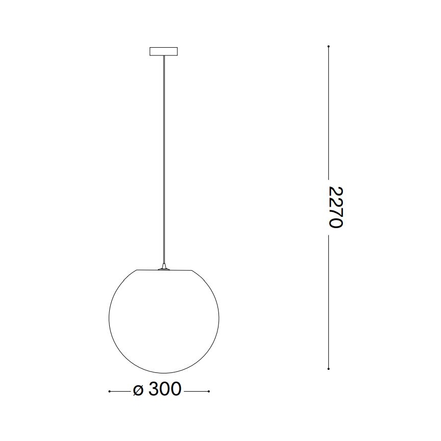 Ideal Lux - Luster na sajli CARTA 1xE27/25W/230V pr. 30 cm bijela