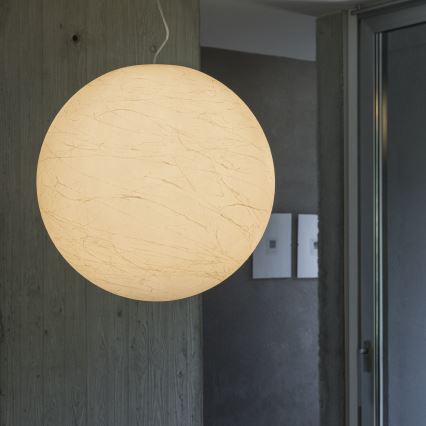 Ideal Lux - Luster na sajli CARTA 1xE27/60W/230V pr. 60 cm bijela
