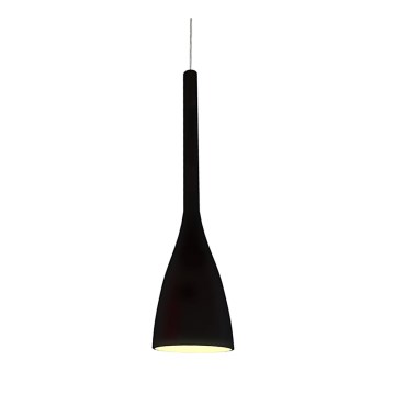 Ideal Lux - Luster na sajli FLUT 1xE27/60W/230V, prom. 14,5 cm, crne boje