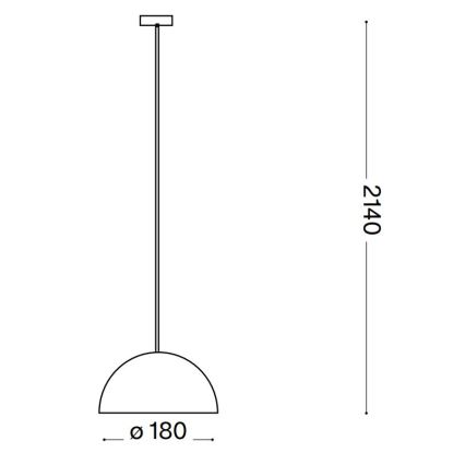 Ideal Lux - Luster na sajli FOLK 1xE27/60W/230V pr. 18 cm smeđa