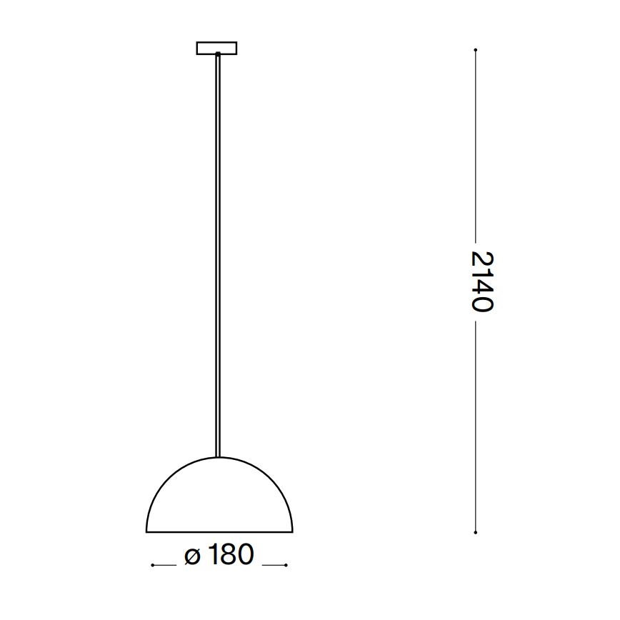 Ideal Lux - Luster na sajli FOLK 1xE27/60W/230V pr. 18 cm smeđa