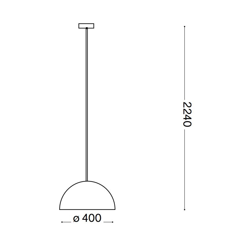 Ideal Lux - Luster na sajli FOLK 1xE27/60W/230V pr. 40 cm smeđa