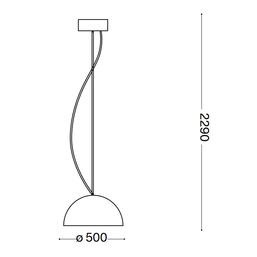 Ideal Lux - Luster na sajli FOLK 1xE27/60W/230V pr. 50 cm smeđa