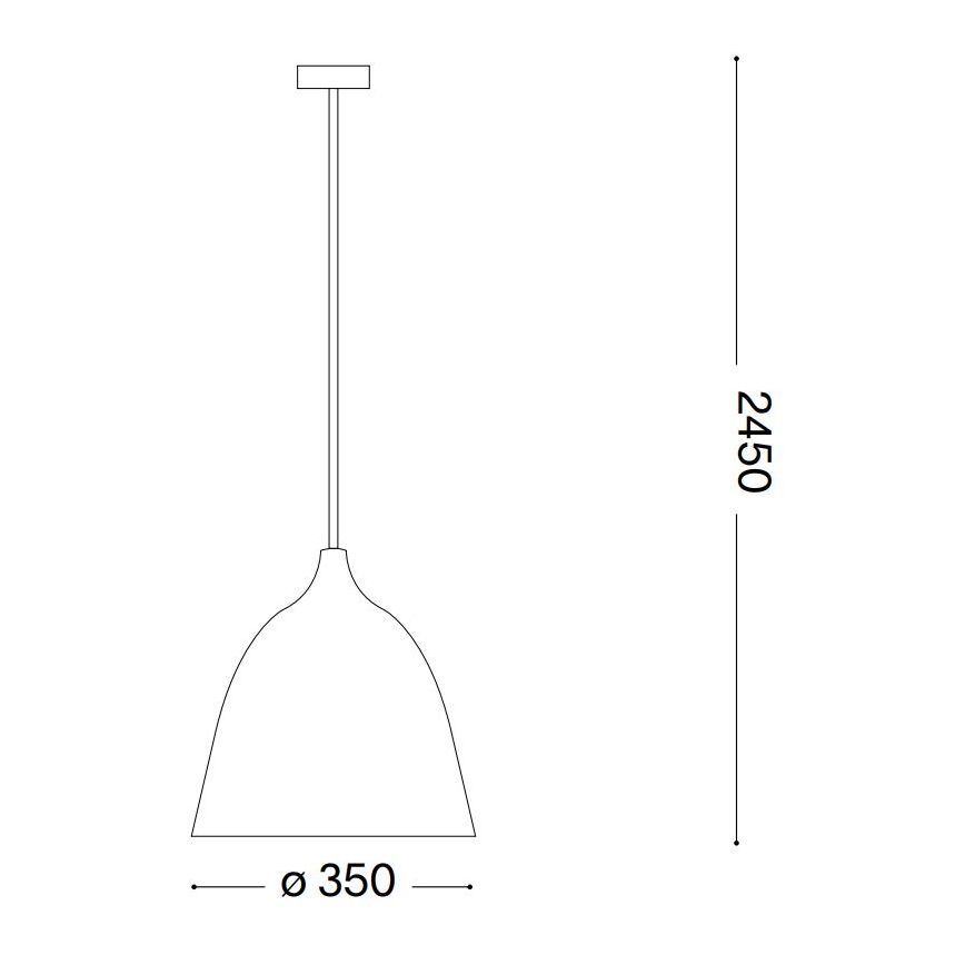 Ideal Lux - Luster na sajli HAUNT 1xE27/60W/230V pr. 35 cm bež
