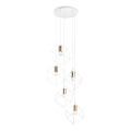 Ideal Lux - Luster na sajli ICE 5xE27/60W/230V pr. 50 cm bijela