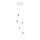 Ideal Lux - Luster na sajli ICE 5xE27/60W/230V pr. 50 cm bijela