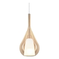 Ideal Lux - Luster na sajli KALIQUE 1xE27/42W/230V pr. 18 cm dimljeno-bež