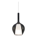 Ideal Lux - Luster na sajli KALIQUE 1xE27/42W/230V Ø 18 cm dimljena crna
