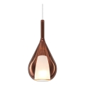 Ideal Lux - Luster na sajli KALIQUE 1xE27/42W/230V Ø 18 cm dimljeno bakrene boje
