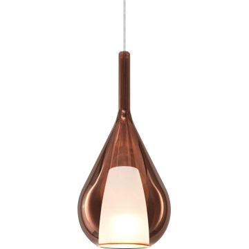 Ideal Lux - Luster na sajli KALIQUE 1xE27/42W/230V Ø 18 cm dimljeno bakrene boje