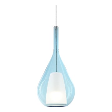 Ideal Lux - Luster na sajli KALIQUE 1xE27/42W/230V Ø 18 cm zadimljeno plava