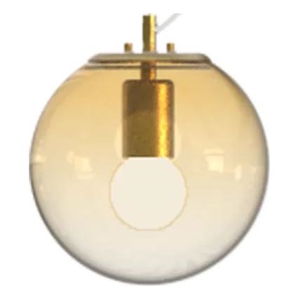 Ideal Lux - Luster na sajli MAPA 1xE27/42W/230V pr. 20 cm zlatna/dimna