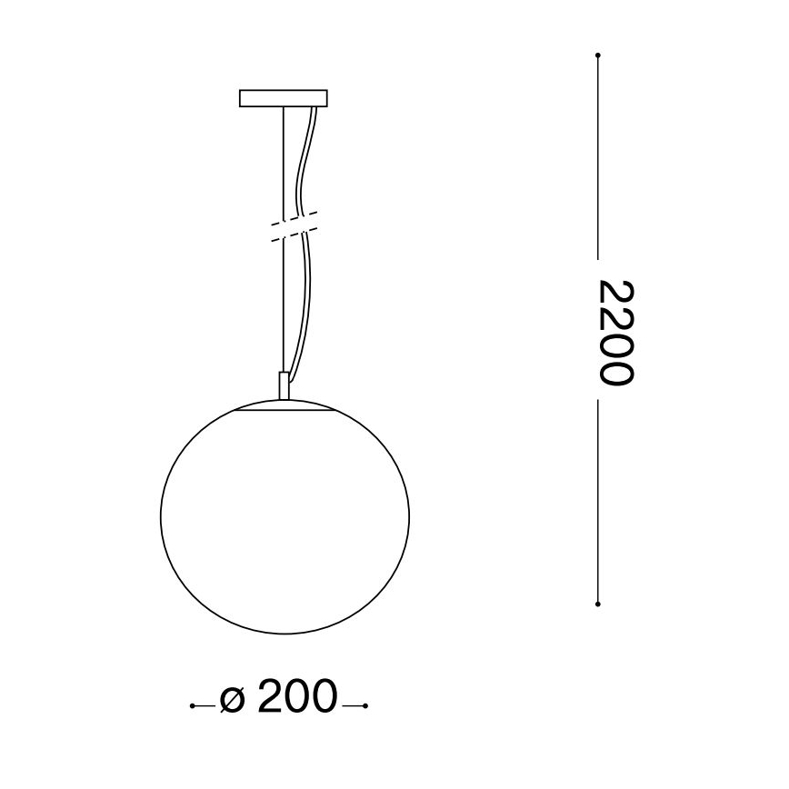 Ideal Lux - Luster na sajli MAPA 1xE27/42W/230V pr. 20 cm zlatna/dimna