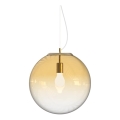 Ideal Lux - Luster na sajli MAPA 1xE27/42W/230V pr. 40 cm zlatna/dimna