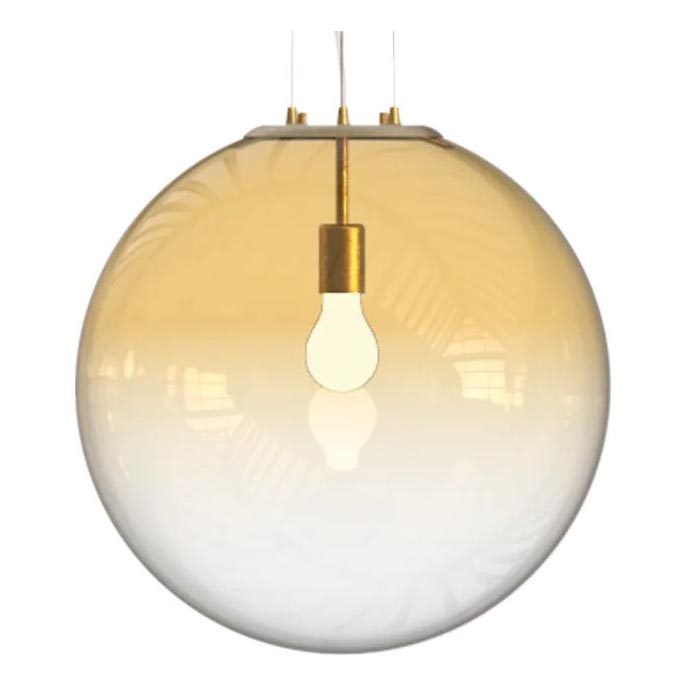 Ideal Lux - Luster na sajli MAPA 1xE27/42W/230V pr. 50 cm zlatna/dimna