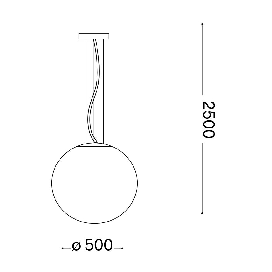 Ideal Lux - Luster na sajli MAPA 1xE27/42W/230V pr. 50 cm zlatna/dimna