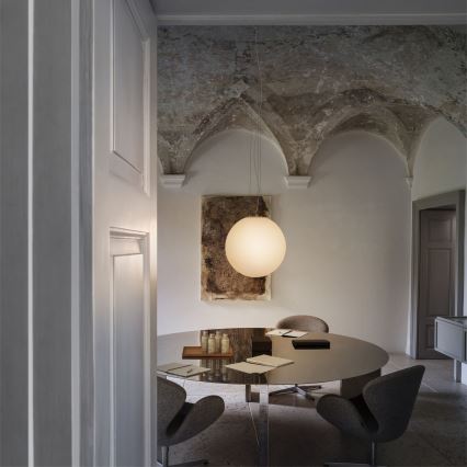 Ideal Lux - Luster na sajli MAPA 1xE27/42W/230V Ø 40 cm bijela