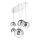 Ideal Lux - Luster na sajli MAPA FADE 5xE27/60W/230V sjajni krom