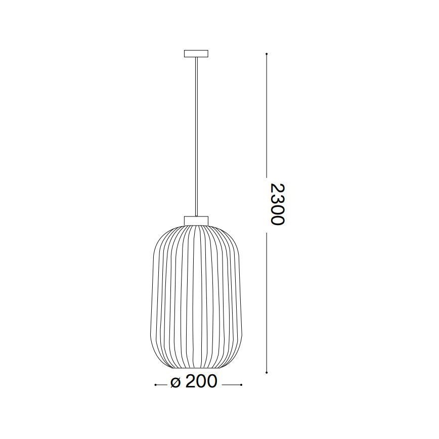 Ideal Lux - Luster na sajli MINT 1xE27/60W/230V pr. 20 cm zelena